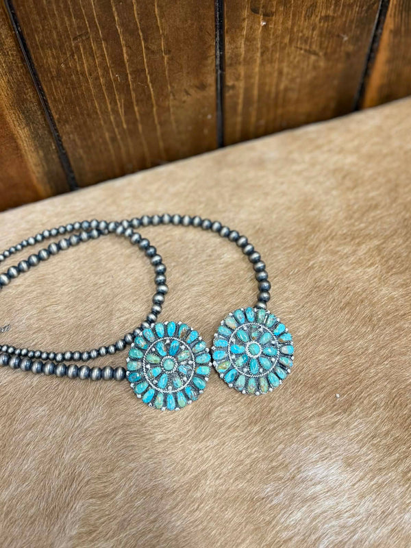 Mckenna Earrings-Earrings-LJ Turquoise-Lucky J Boots & More, Women's, Men's, & Kids Western Store Located in Carthage, MO