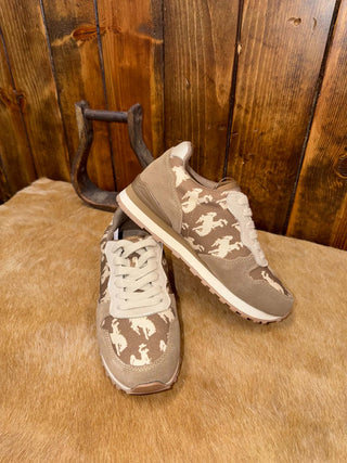 Women's Roper Brown Cow Suede Giddy Up Shoes