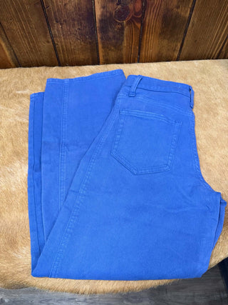 Women's Vervet Ellie High Rise Blue Barrel Jean