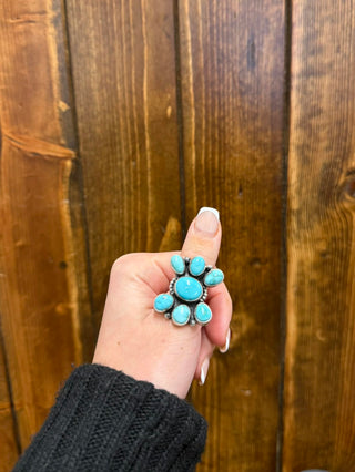 Ashley Ring-Rings-LJ Turquoise-Lucky J Boots & More, Women's, Men's, & Kids Western Store Located in Carthage, MO