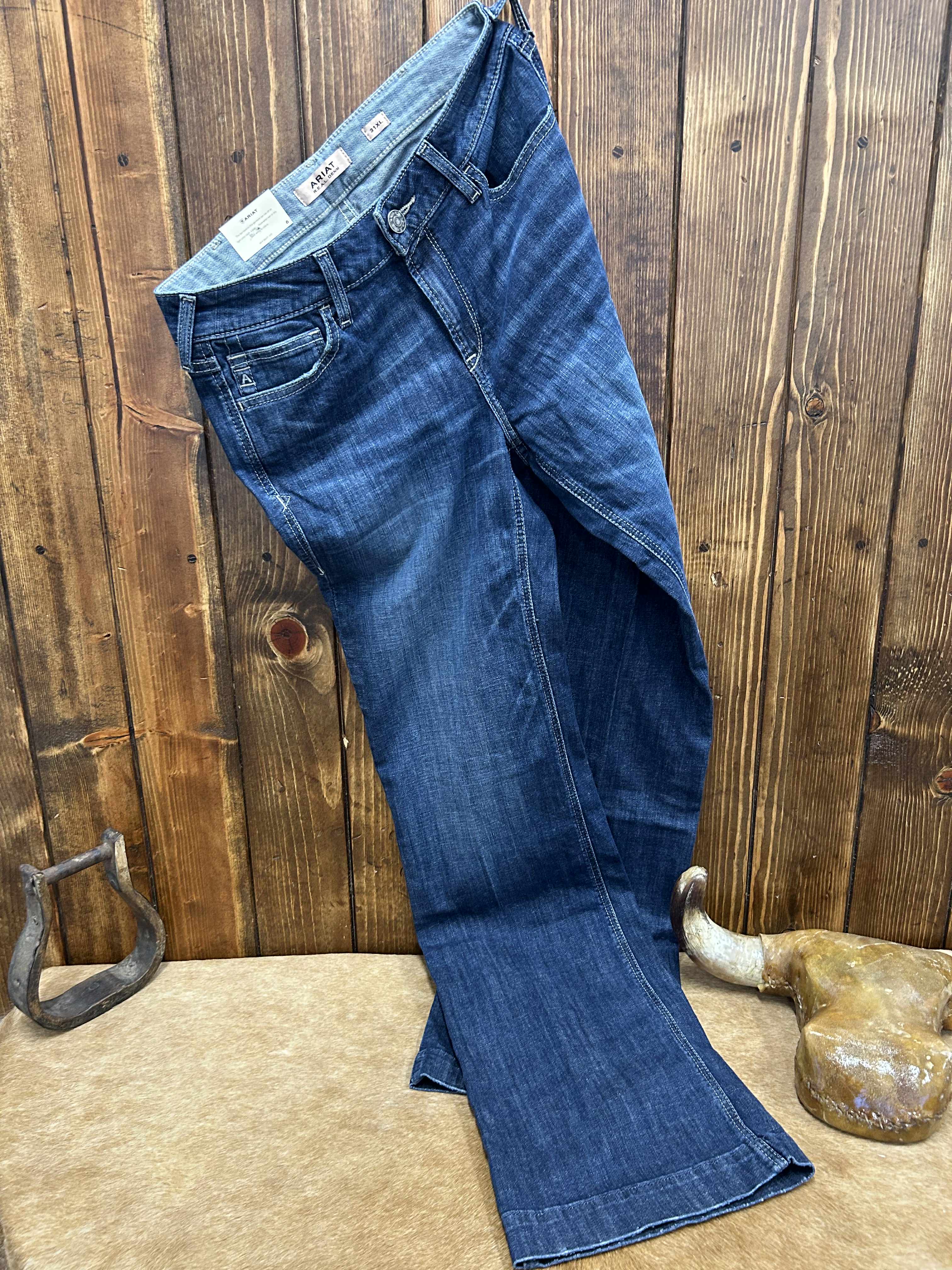 Women's Ariat Catalaya Perfect Rise Trouser Jean-Women's Denim-Ariat-Lucky J Boots & More, Women's, Men's, & Kids Western Store Located in Carthage, MO