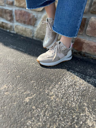 Serafina Sneakers in Gold Snake *FINAL SALE*-Women's Casual Shoes-Shu Shop-Lucky J Boots & More, Women's, Men's, & Kids Western Store Located in Carthage, MO