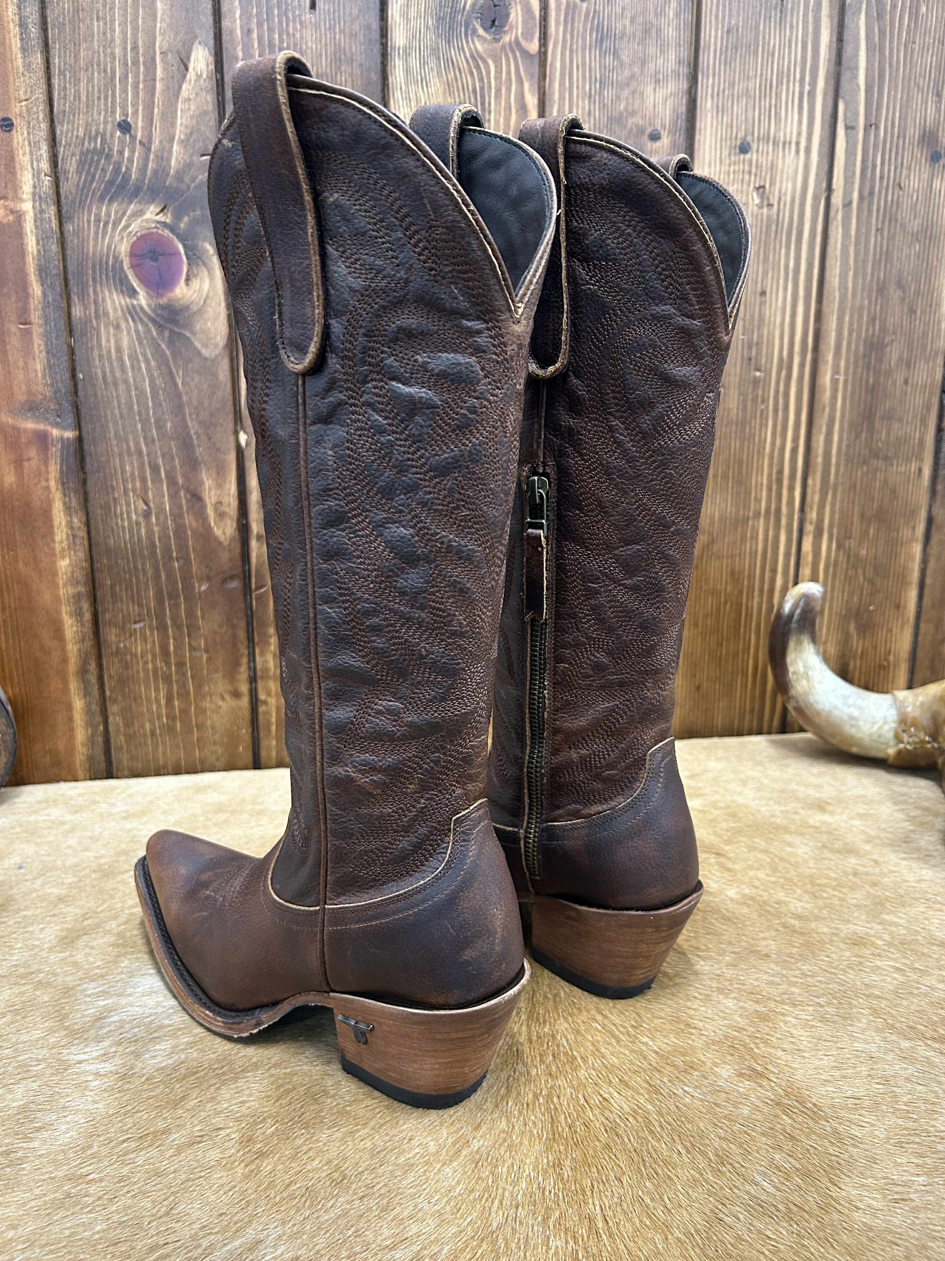 Women's Lane Smokeshow Cognac Boot-Women's Boots-Lane Boots-Lucky J Boots & More, Women's, Men's, & Kids Western Store Located in Carthage, MO