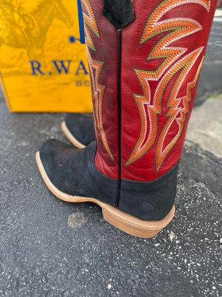 Women's R. Watson Black Boar Boot-Women's Boots-R. Watson-Lucky J Boots & More, Women's, Men's, & Kids Western Store Located in Carthage, MO