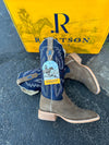 R. Watson Cafe Boar/Azul Sinatra Cowhide Square Toe-Women's Casual Shoes-R. Watson-Lucky J Boots & More, Women's, Men's, & Kids Western Store Located in Carthage, MO