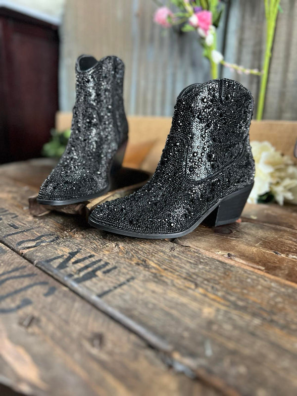 Shine Bright Booties By Hey Girl-Women's Boots-Corkys Footwear-Lucky J Boots & More, Women's, Men's, & Kids Western Store Located in Carthage, MO