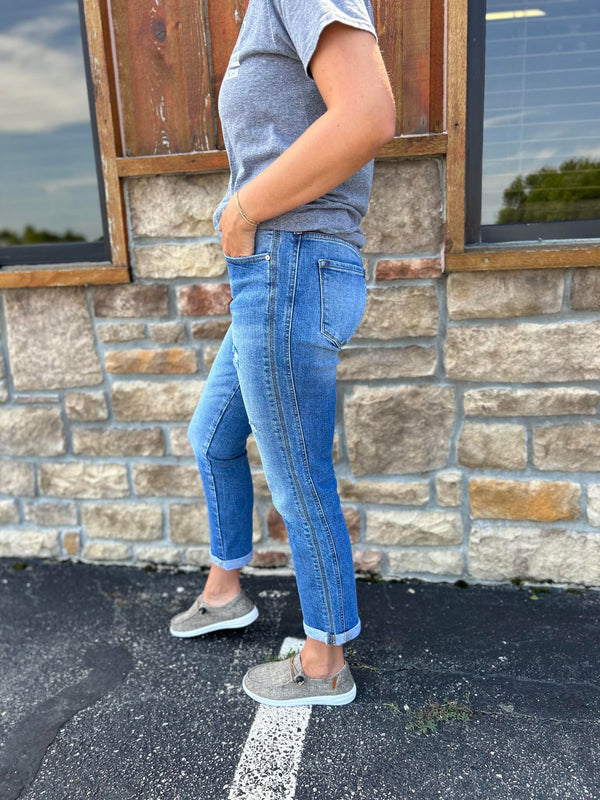 The Peyton Slim Boyfirend KanCan Jeans-Women's Denim-KanCan-Lucky J Boots & More, Women's, Men's, & Kids Western Store Located in Carthage, MO