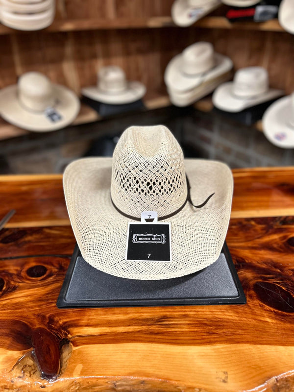 Rodeo King Straw Hat Quenten Jute 4.5" Brim-Straw Cowboy Hats-Rodeo King-Lucky J Boots & More, Women's, Men's, & Kids Western Store Located in Carthage, MO