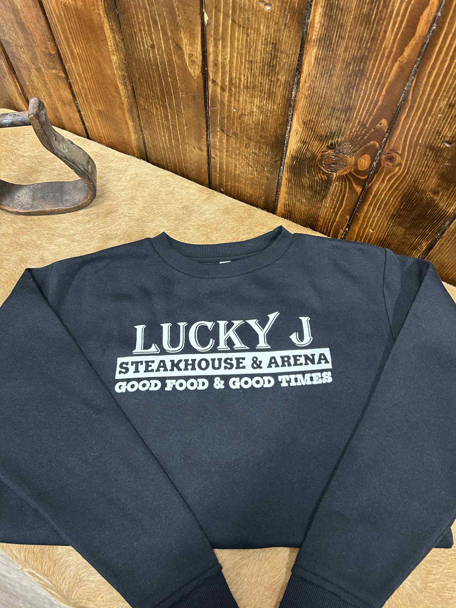 LJ LAT Sweatshirt-Sweatshirts-The Dugout-Lucky J Boots & More, Women's, Men's, & Kids Western Store Located in Carthage, MO