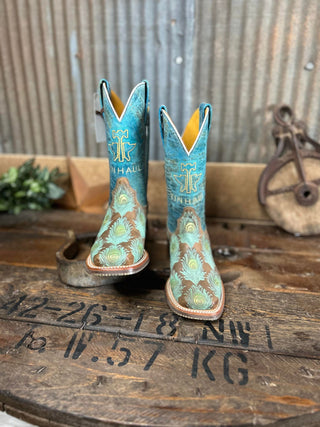 Women's Tin Haul Feather Plume Boot *FINAL SALE*-Women's Boots-Tin Haul-Lucky J Boots & More, Women's, Men's, & Kids Western Store Located in Carthage, MO