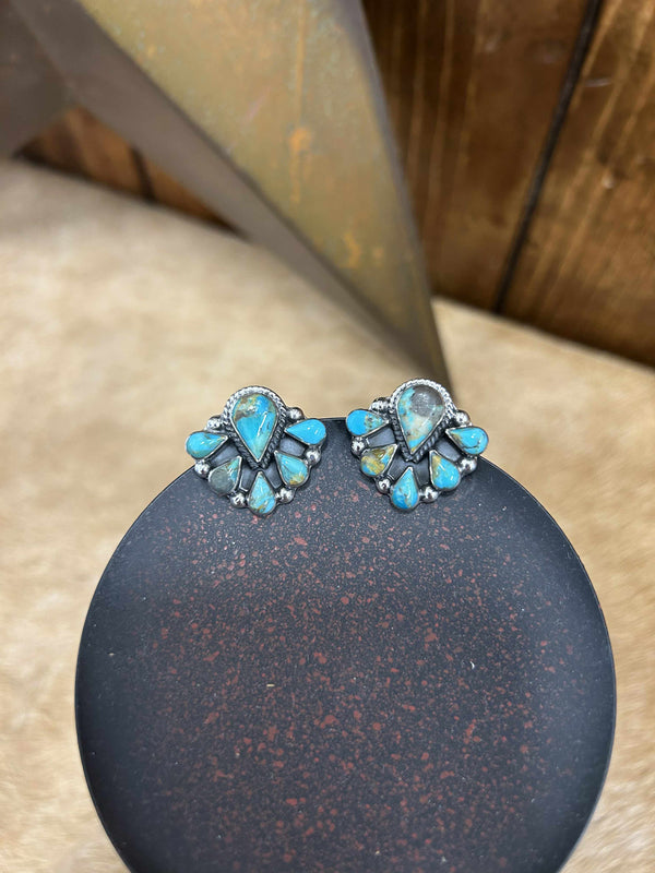 Piper Earrings-Earrings-LJ Turquoise-Lucky J Boots & More, Women's, Men's, & Kids Western Store Located in Carthage, MO