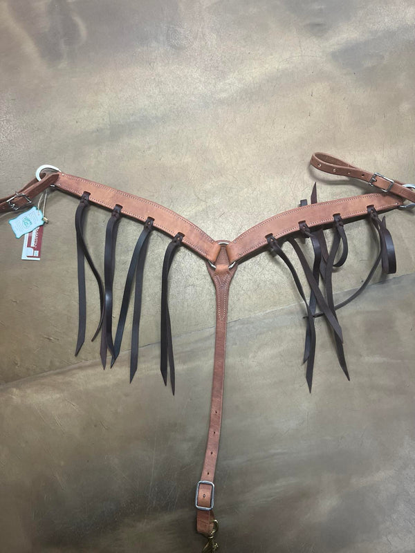 BC134HRBK Latio Blood Knot Breast Collar 1 3/4"-Breast Collar-Equibrand-Lucky J Boots & More, Women's, Men's, & Kids Western Store Located in Carthage, MO
