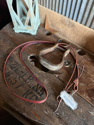 7090BUR Professional Choice Roping Rein Latigo NP Snap 1/2-Roping Reins-Professionals Choice-Lucky J Boots & More, Women's, Men's, & Kids Western Store Located in Carthage, MO