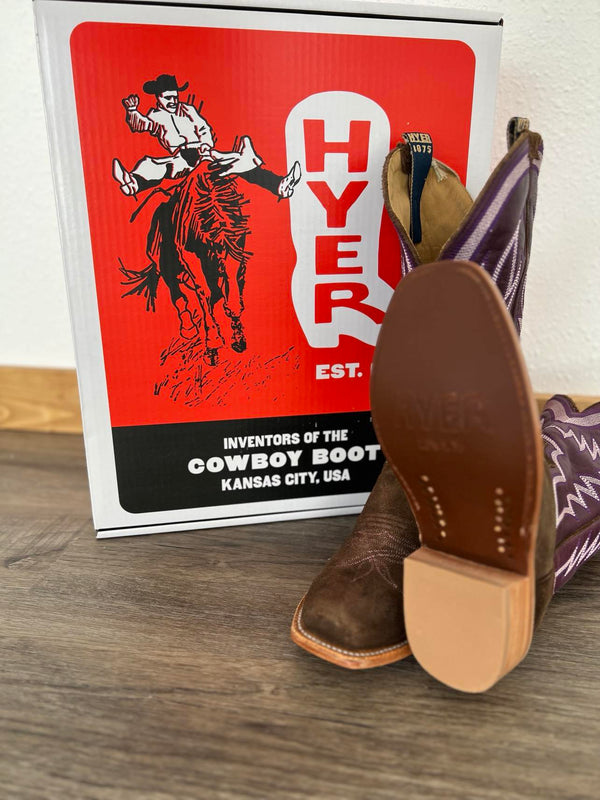 Men's Hyer Culver Brown Boots-Men's Boots-HYER Boots-Lucky J Boots & More, Women's, Men's, & Kids Western Store Located in Carthage, MO