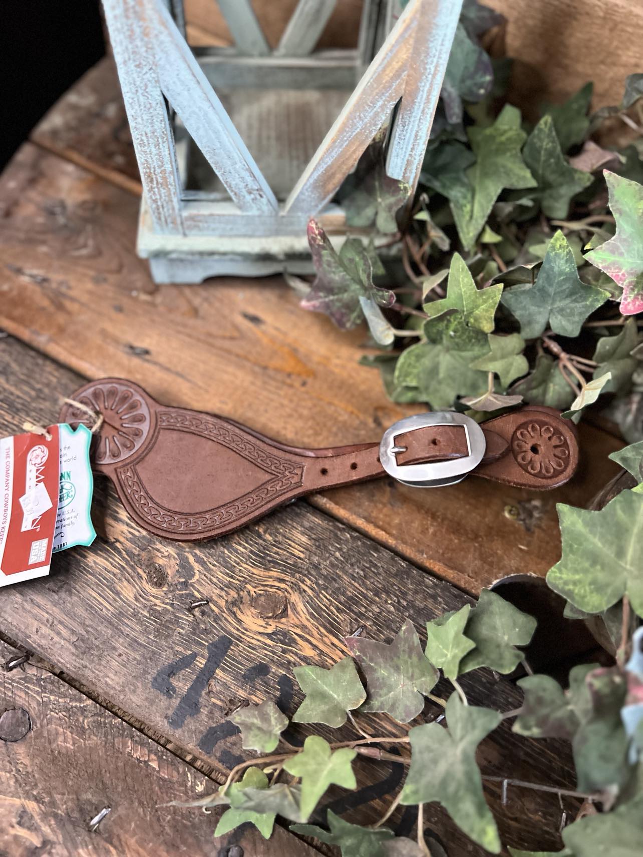 SSTROSC - SS Tombstone Natural RO San Carlos Spur Strap-Spur Straps-Equibrand-Lucky J Boots & More, Women's, Men's, & Kids Western Store Located in Carthage, MO