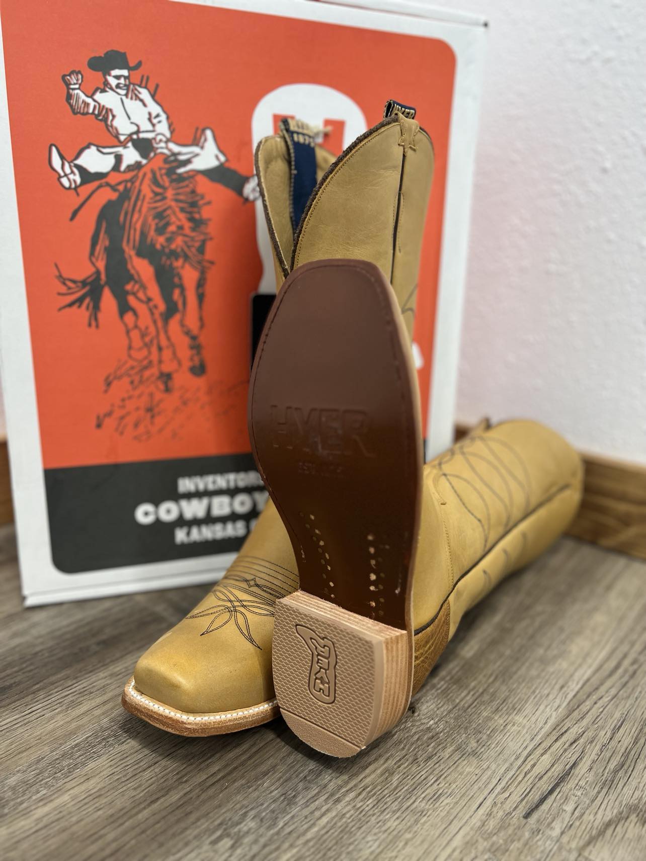 Men's Hyer Maize Tan Boots-Men's Boots-HYER Boots-Lucky J Boots & More, Women's, Men's, & Kids Western Store Located in Carthage, MO