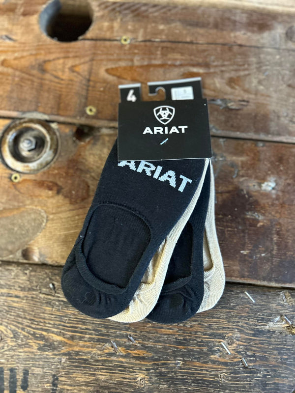 Ariat No Slip No Show Socks-Socks-Nester Hosiery, LLC-Lucky J Boots & More, Women's, Men's, & Kids Western Store Located in Carthage, MO