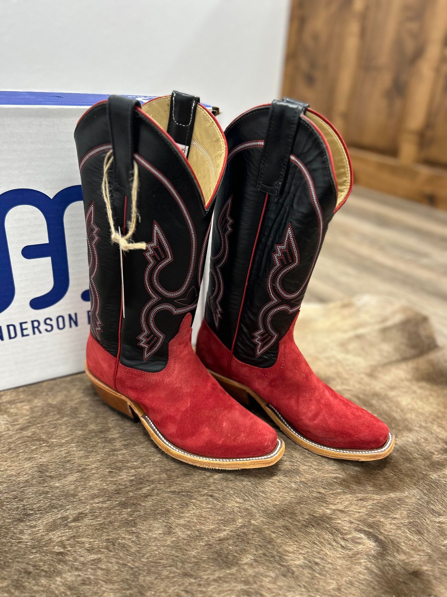 Anderson Bean Fire Bird Bacon & Black Glove Boots-Women's Boots-Anderson Bean-Lucky J Boots & More, Women's, Men's, & Kids Western Store Located in Carthage, MO