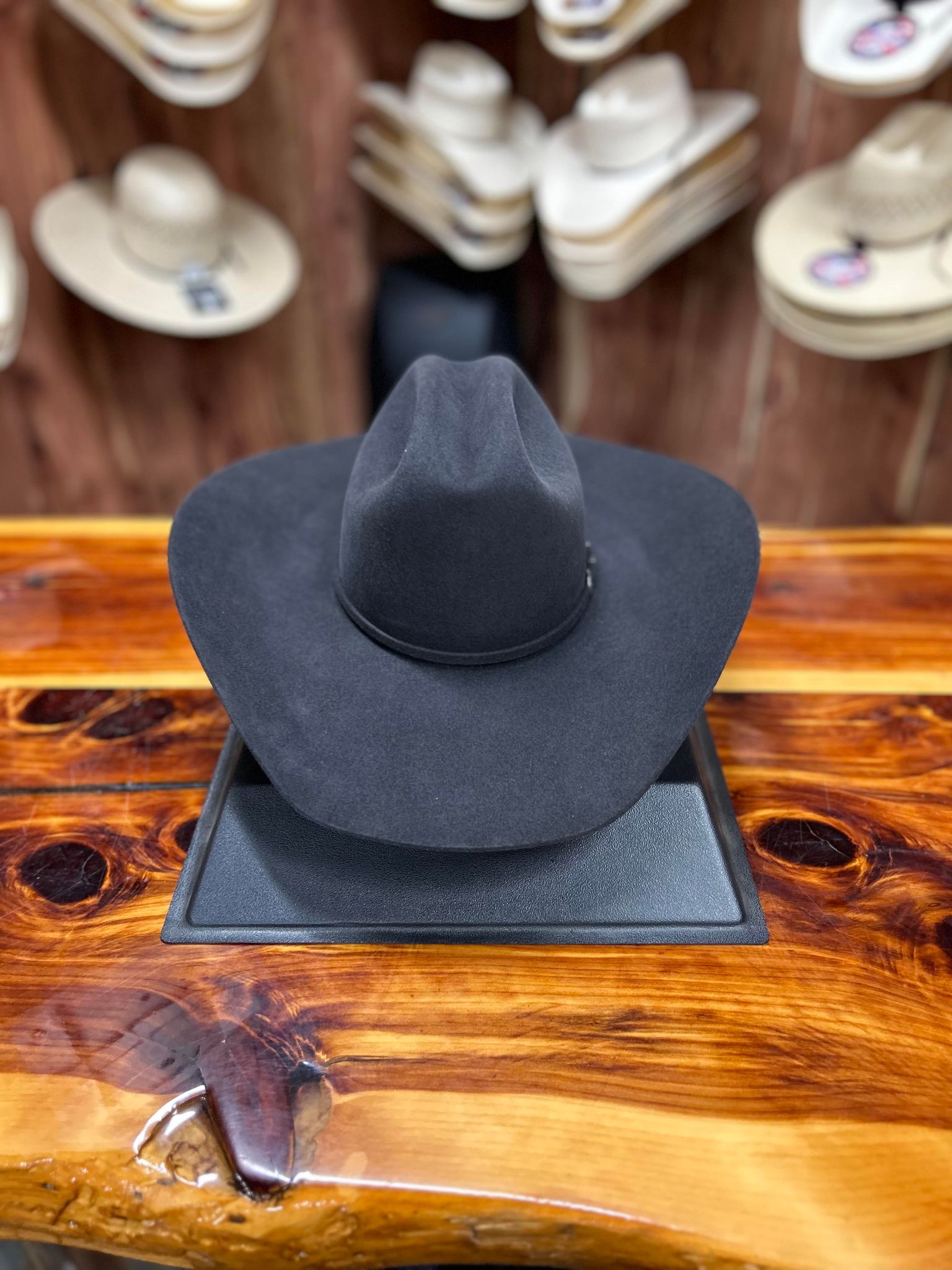 Rodeo King 10X Charcoal Felt Hat-Felt Cowboy Hats-Rodeo King-Lucky J Boots & More, Women's, Men's, & Kids Western Store Located in Carthage, MO