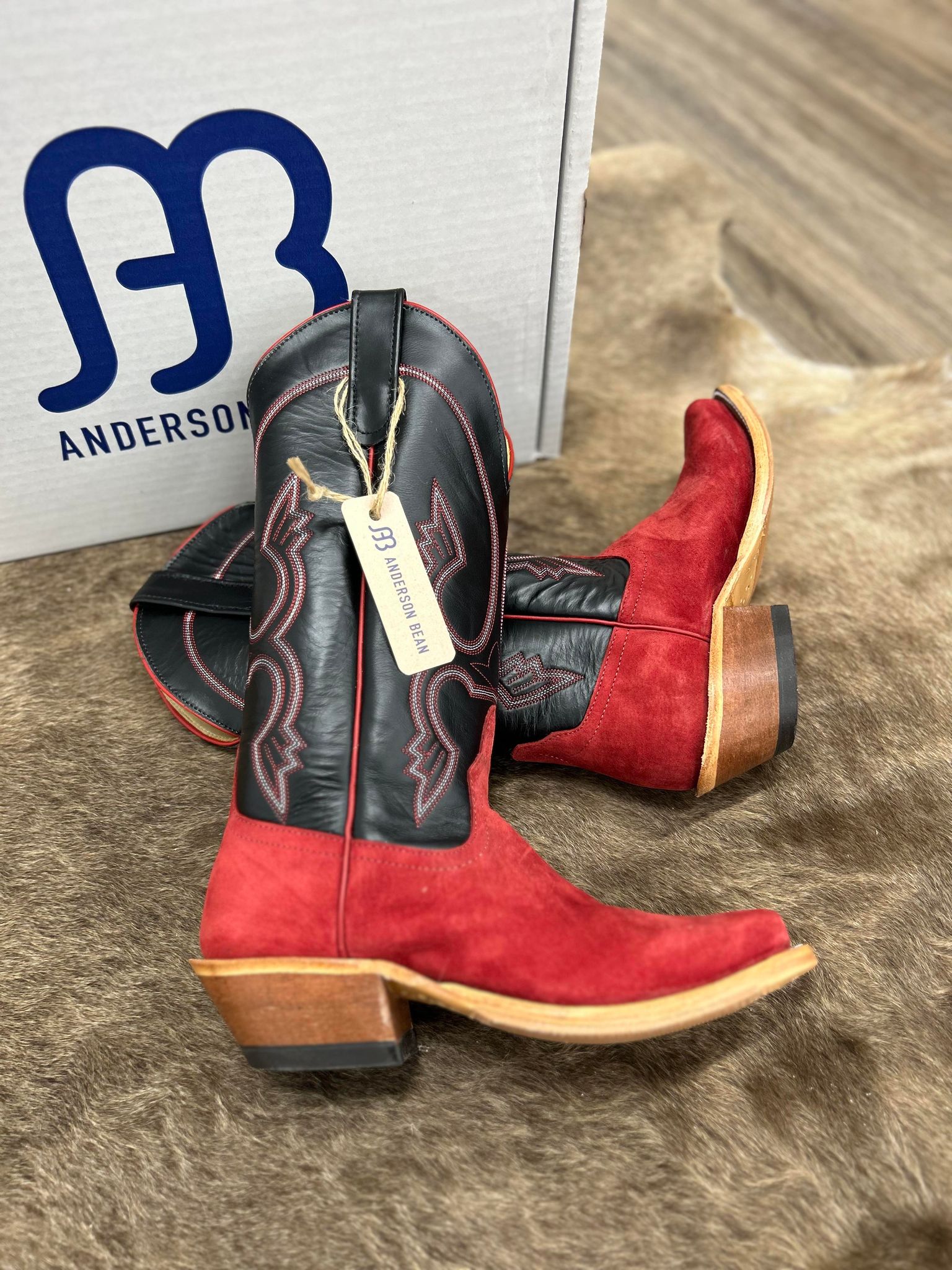 Anderson Bean Fire Bird Bacon & Black Glove Boots-Women's Boots-Anderson Bean-Lucky J Boots & More, Women's, Men's, & Kids Western Store Located in Carthage, MO