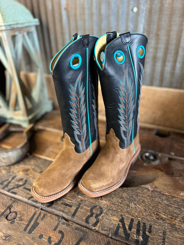 Horse Power Kids Sawdust Roughout Boots-Kids Boots-Anderson Bean-Lucky J Boots & More, Women's, Men's, & Kids Western Store Located in Carthage, MO