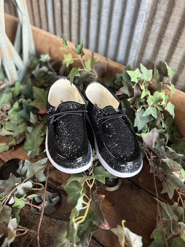 Corky's Black Glitter Kayaks-Women's Casual Shoes-Corkys Footwear-Lucky J Boots & More, Women's, Men's, & Kids Western Store Located in Carthage, MO