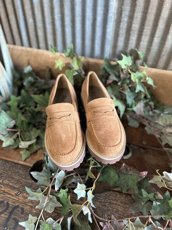 Hey Girl Boost Tabacco Suede Shoes-Women's Casual Shoes-Corkys Footwear-Lucky J Boots & More, Women's, Men's, & Kids Western Store Located in Carthage, MO