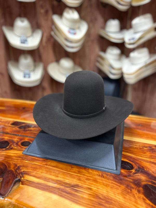 Rodeo King 60X Black Hat 5-3/4" Crown-Felt Cowboy Hats-Rodeo King-Lucky J Boots & More, Women's, Men's, & Kids Western Store Located in Carthage, MO