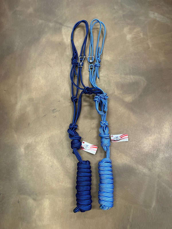 HRE Easy On Rope Halter w/Lead-HALTER-Professionals Choice-Lucky J Boots & More, Women's, Men's, & Kids Western Store Located in Carthage, MO