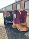 Women's MB Antique Saddle FQ Ostrich-Women's Boots-Anderson Bean-Lucky J Boots & More, Women's, Men's, & Kids Western Store Located in Carthage, MO