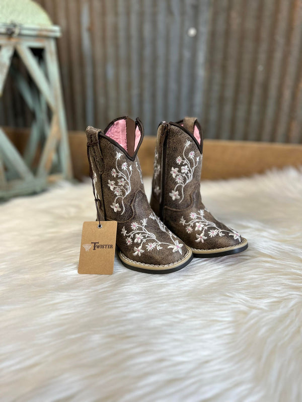 Twister Lily Toddler Boots-Kids Boots-M & F Western Products-Lucky J Boots & More, Women's, Men's, & Kids Western Store Located in Carthage, MO