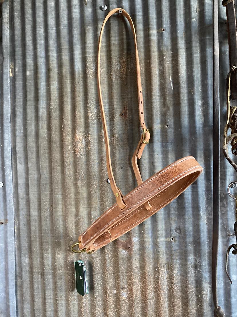 H915 Noseband-Tie Down-Berlin Leather-Lucky J Boots & More, Women's, Men's, & Kids Western Store Located in Carthage, MO