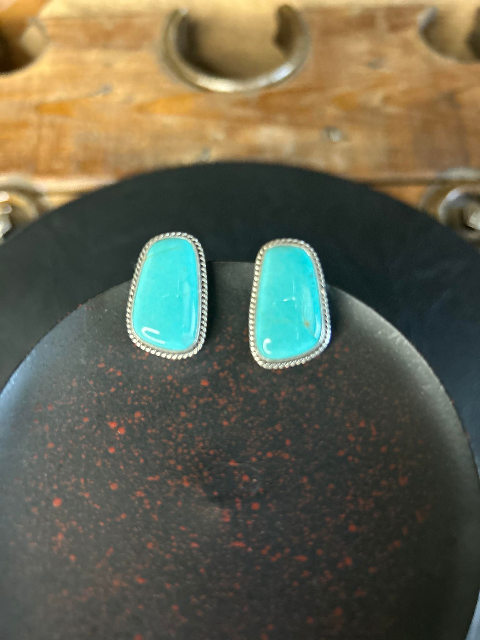 The Seneca Earring-Earrings-LJ Turquoise-Lucky J Boots & More, Women's, Men's, & Kids Western Store Located in Carthage, MO