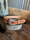Ranger Kid's Belt Tan Bone-Lucky J Boots & More-Lucky J Boots & More, Women's, Men's, & Kids Western Store Located in Carthage, MO