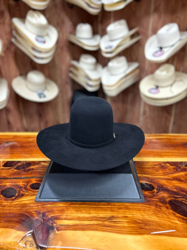 Rodeo King 60X Black Hat 6" Crown-Felt Cowboy Hats-Rodeo King-Lucky J Boots & More, Women's, Men's, & Kids Western Store Located in Carthage, MO