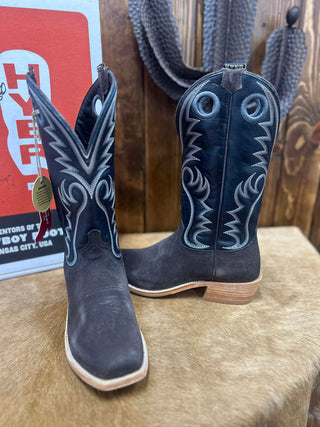 Men's Hyer McCune Charcoal Roughout Boot-Men's Boots-HYER Boots-Lucky J Boots & More, Women's, Men's, & Kids Western Store Located in Carthage, MO