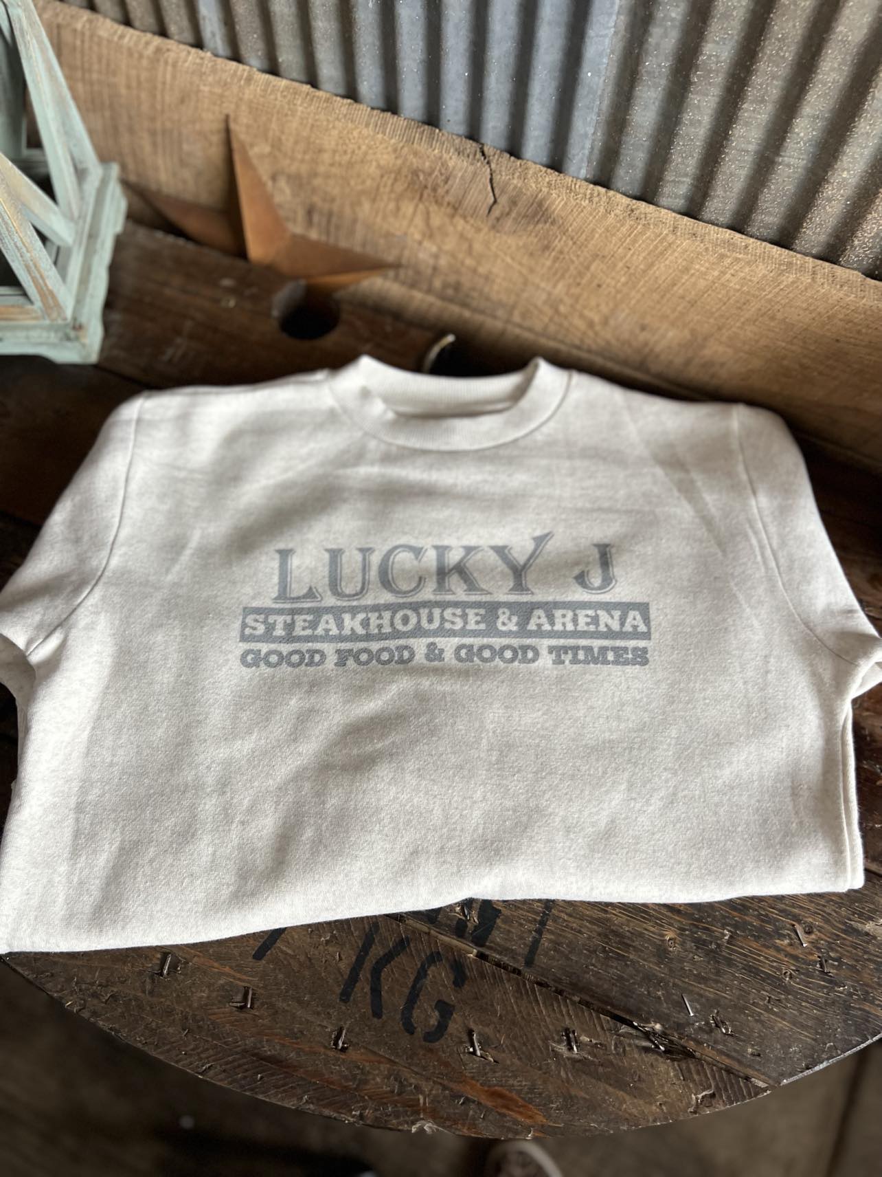 LJ LAT Sweatshirt-Sweatshirts-The Dugout-Lucky J Boots & More, Women's, Men's, & Kids Western Store Located in Carthage, MO