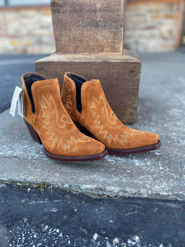 Dixon in Penny Suede by Ariat-Women's Booties-Ariat-Lucky J Boots & More, Women's, Men's, & Kids Western Store Located in Carthage, MO