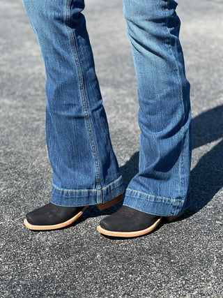Women's R. Watson Black Boar Boot-Women's Boots-R. Watson-Lucky J Boots & More, Women's, Men's, & Kids Western Store Located in Carthage, MO