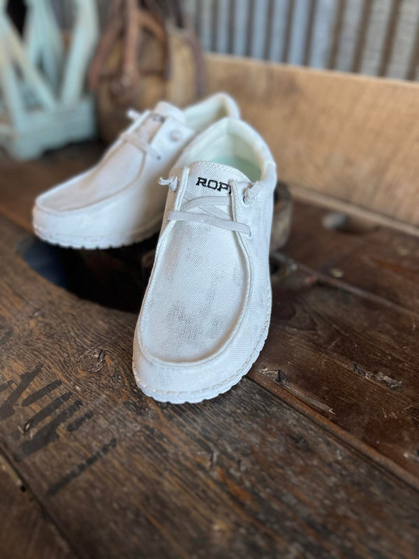 Women's Roper Hang Loose in White-Women's Casual Shoes-Roper-Lucky J Boots & More, Women's, Men's, & Kids Western Store Located in Carthage, MO