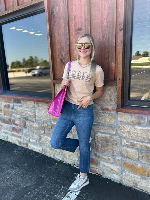 Kimes Monica Cropped Jeans-Women's Denim-Kimes Ranch-Lucky J Boots & More, Women's, Men's, & Kids Western Store Located in Carthage, MO