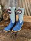 Men's HP Turquoise Suede & Grey Sinsation Boots-Men's Boots-Anderson Bean-Lucky J Boots & More, Women's, Men's, & Kids Western Store Located in Carthage, MO