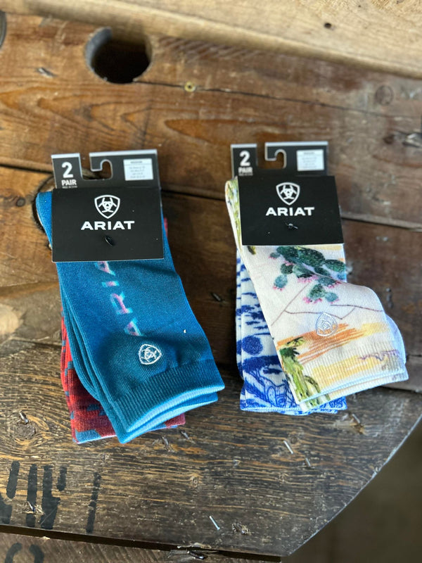 Ariat Crew Socks-Socks-Ariat-Lucky J Boots & More, Women's, Men's, & Kids Western Store Located in Carthage, MO