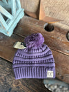 C.C Kids Solid Pom Beanie-Beanie/Gloves-C.C Beanies-Lucky J Boots & More, Women's, Men's, & Kids Western Store Located in Carthage, MO