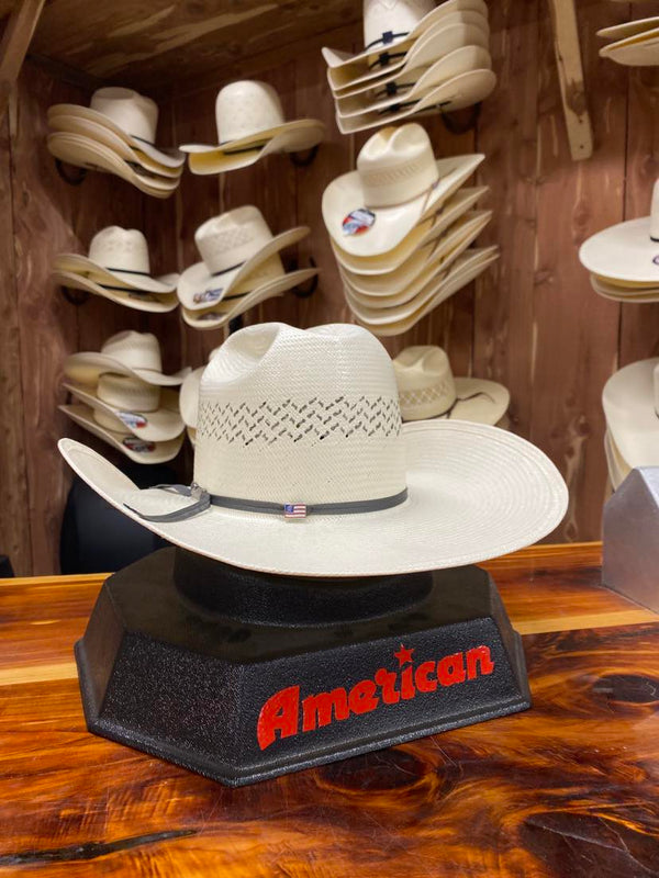 American Straw Hat 5200 S-117 4 1/4" JBZ Brim-Straw Cowboy Hats-American Hat Co.-Lucky J Boots & More, Women's, Men's, & Kids Western Store Located in Carthage, MO