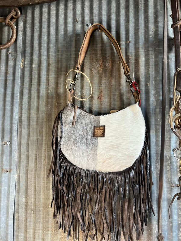 STS Cowhide Nellie Fringe Bag-Handbags-Carrol STS Ranchwear-Lucky J Boots & More, Women's, Men's, & Kids Western Store Located in Carthage, MO