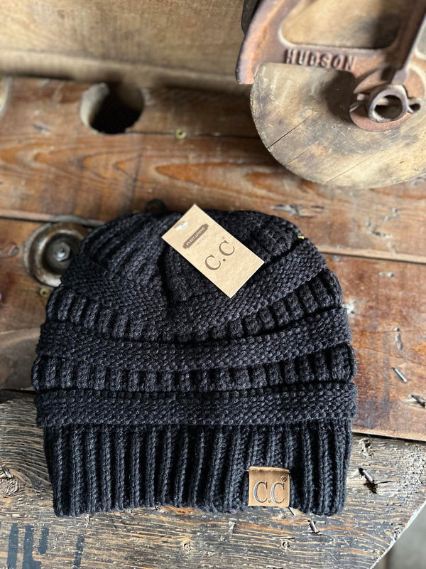 C.C Classic Fuzzy Lined Beanies-Beanie/Gloves-C.C Beanies-Lucky J Boots & More, Women's, Men's, & Kids Western Store Located in Carthage, MO
