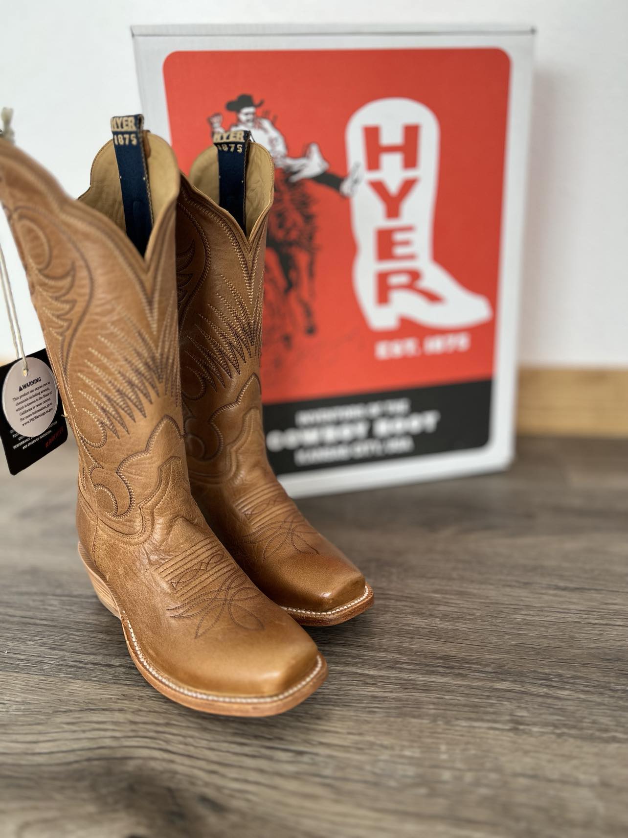 Women's Hyer Leawood Tan Boots-Women's Boots-HYER Boots-Lucky J Boots & More, Women's, Men's, & Kids Western Store Located in Carthage, MO