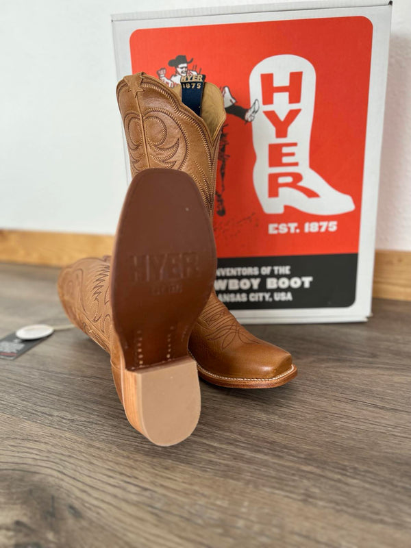 Women's Hyer Leawood Tan Boots-Women's Boots-HYER Boots-Lucky J Boots & More, Women's, Men's, & Kids Western Store Located in Carthage, MO