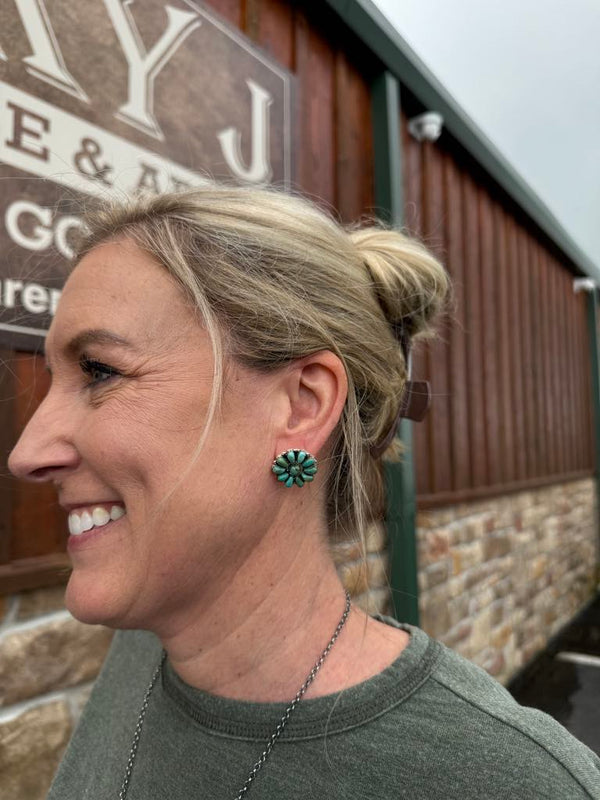Sutton Earrings-Earrings-LJ Turquoise-Lucky J Boots & More, Women's, Men's, & Kids Western Store Located in Carthage, MO
